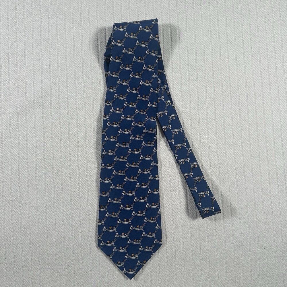 Looney Tunes Bugs Bunny Blue Novelty Neck Tie Men’s Cartoon Character Tie - Picture 3 of 9